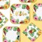 200Pcs Hawaiian Luau Party Decorations Aloha Tropical Hibiscus Floral Luau Plates and Napkins Palm Leaf Tableware Sets for Summer